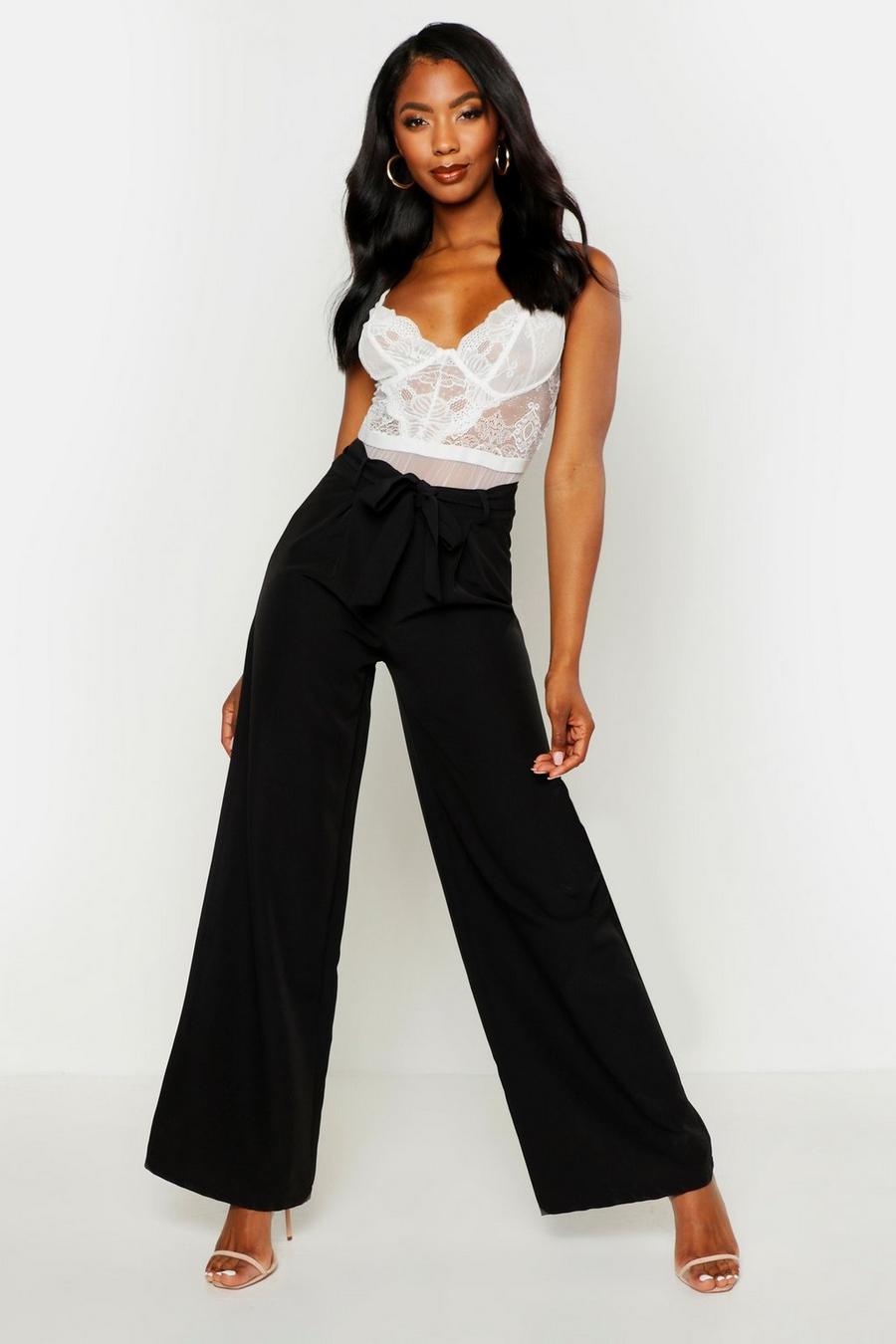 Belted High Waist Wide Leg Trouser image number 1