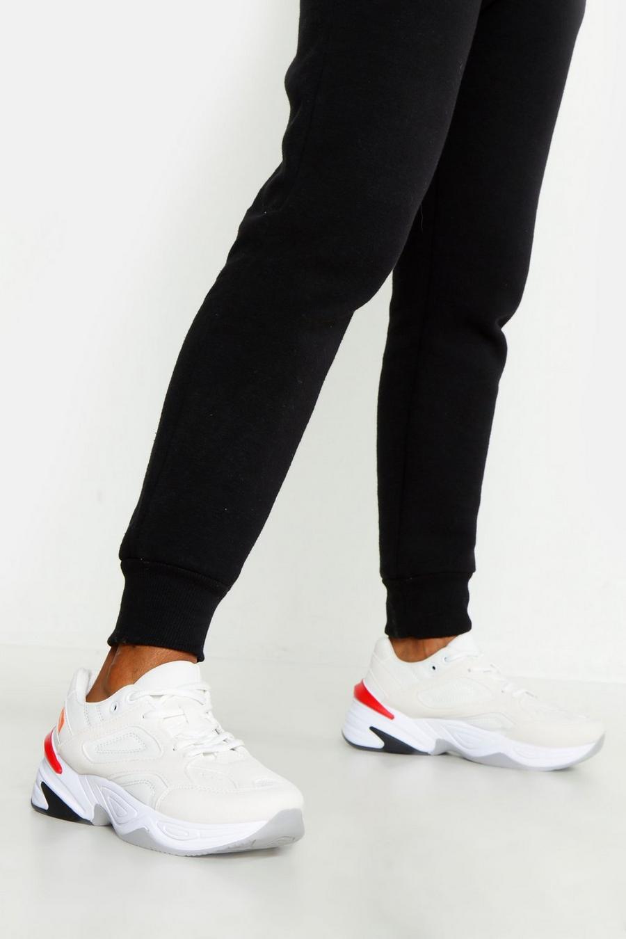 Chunky Sole Contrast Panel Sneakers image number 1