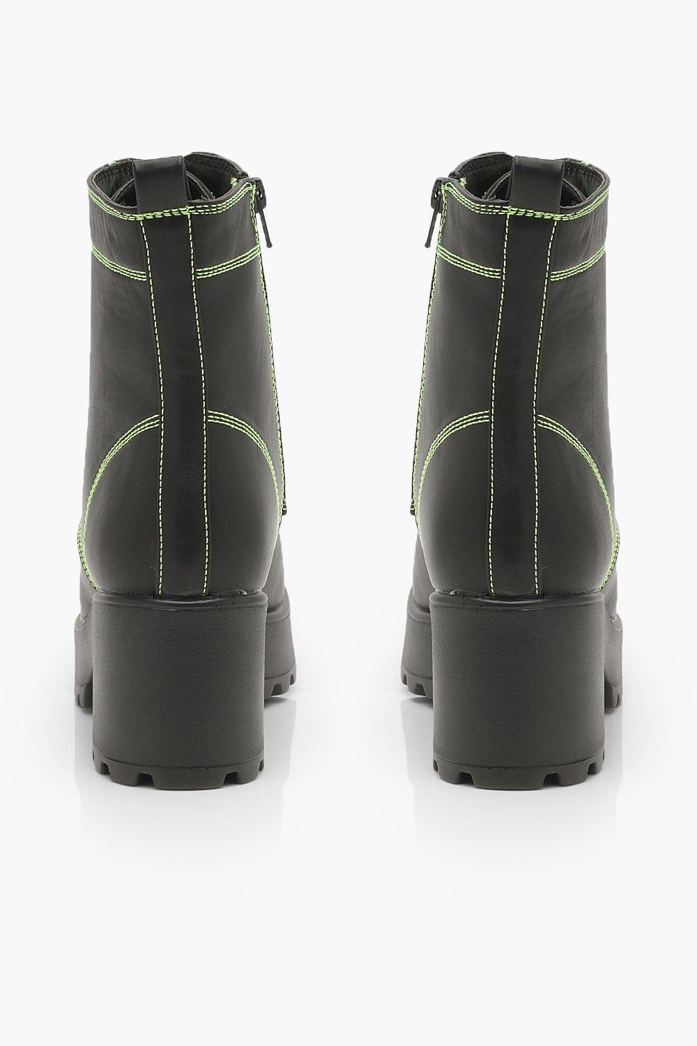 Neon combat clearance boots