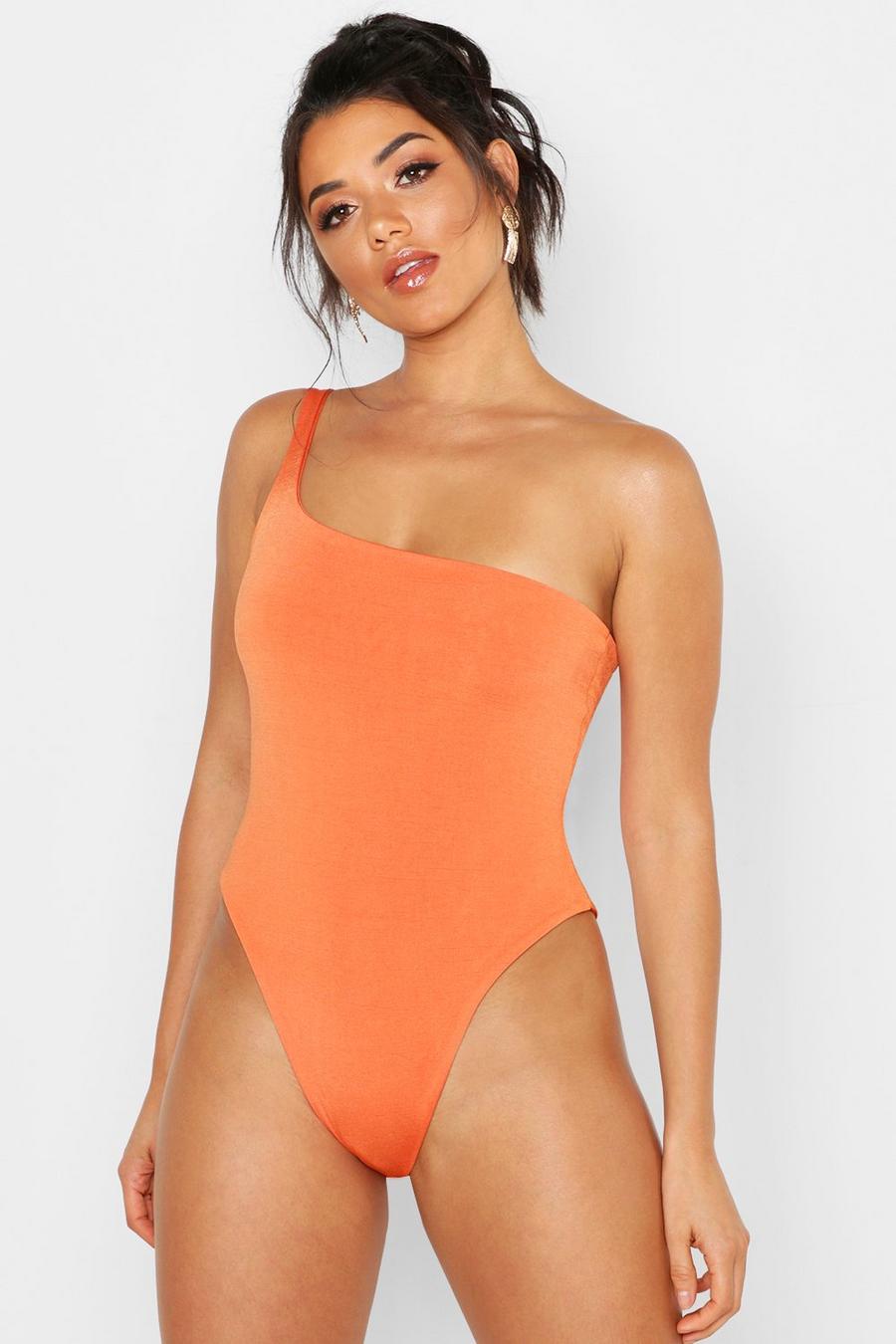 Double Layer Slinky One Shoulder Bodysuit image number 1