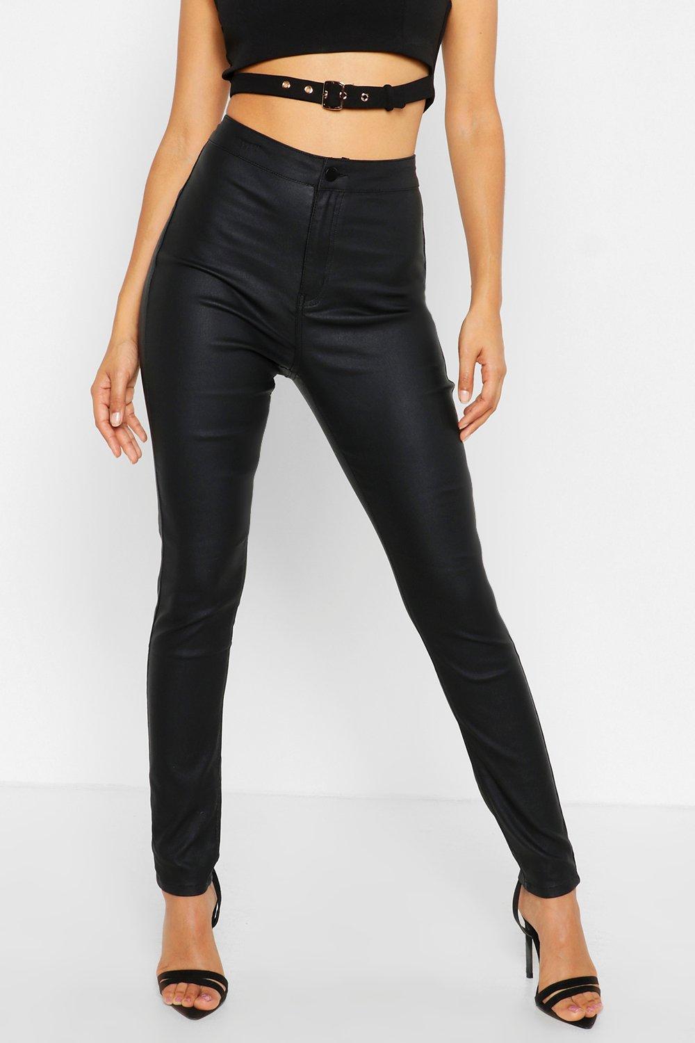 Black coated skinny jeans 2024 petite