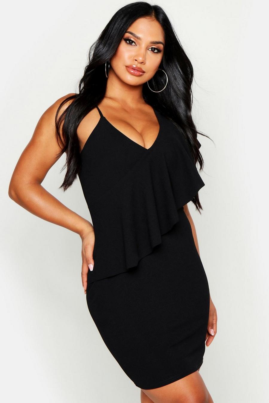 One Shoulder Extreme Ruffle Mini Dress image number 1