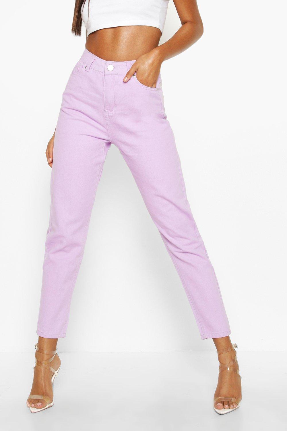 lilac mom jeans