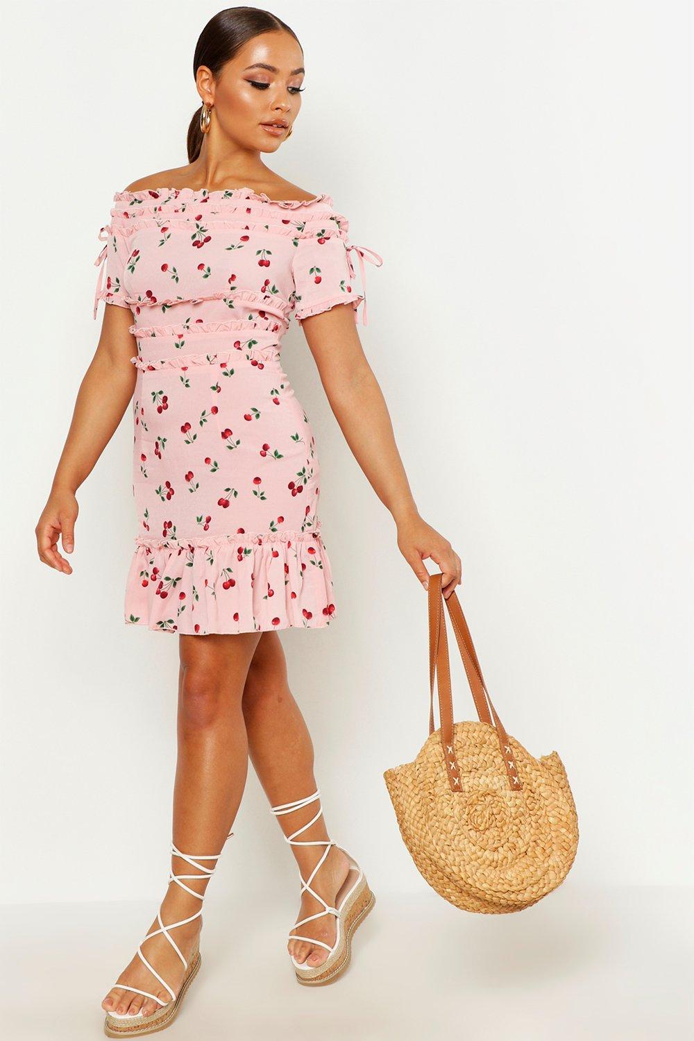 Boohoo shop cherry dress