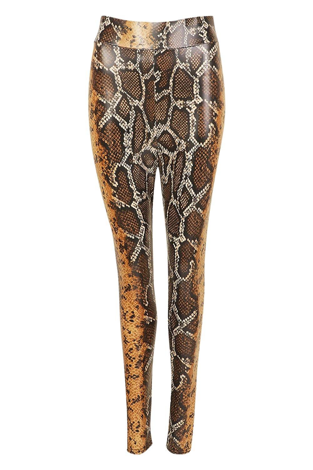 Legging imprime serpent aspect cuir