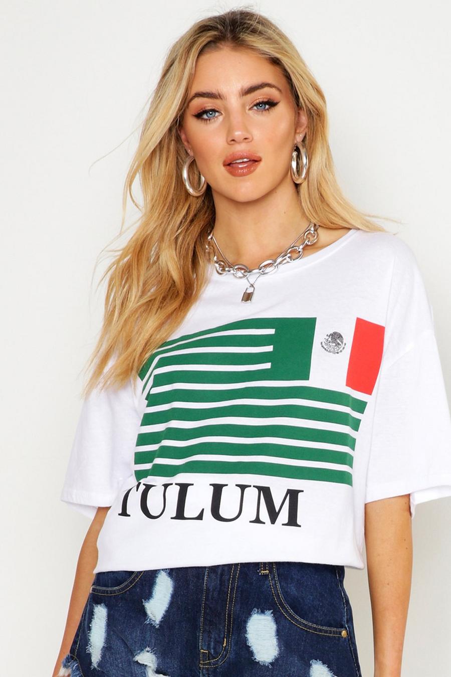 Tulum Flag Oversized T-Shirt image number 1