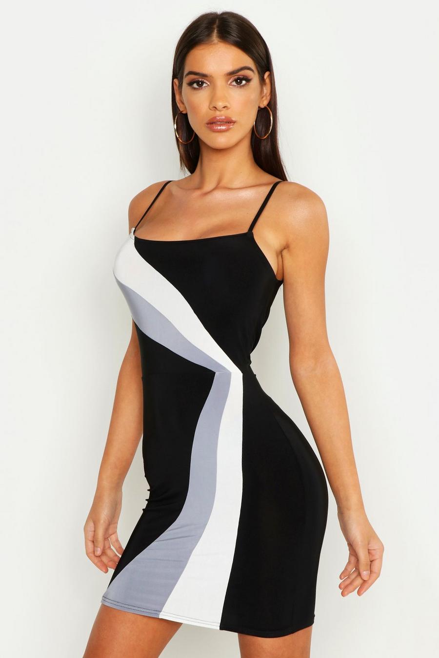 Double Panelled Strappy Mini Dress image number 1