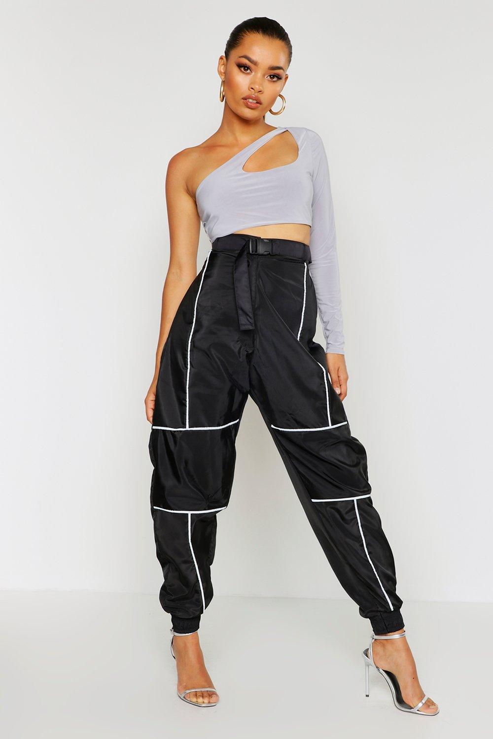 belted joggers