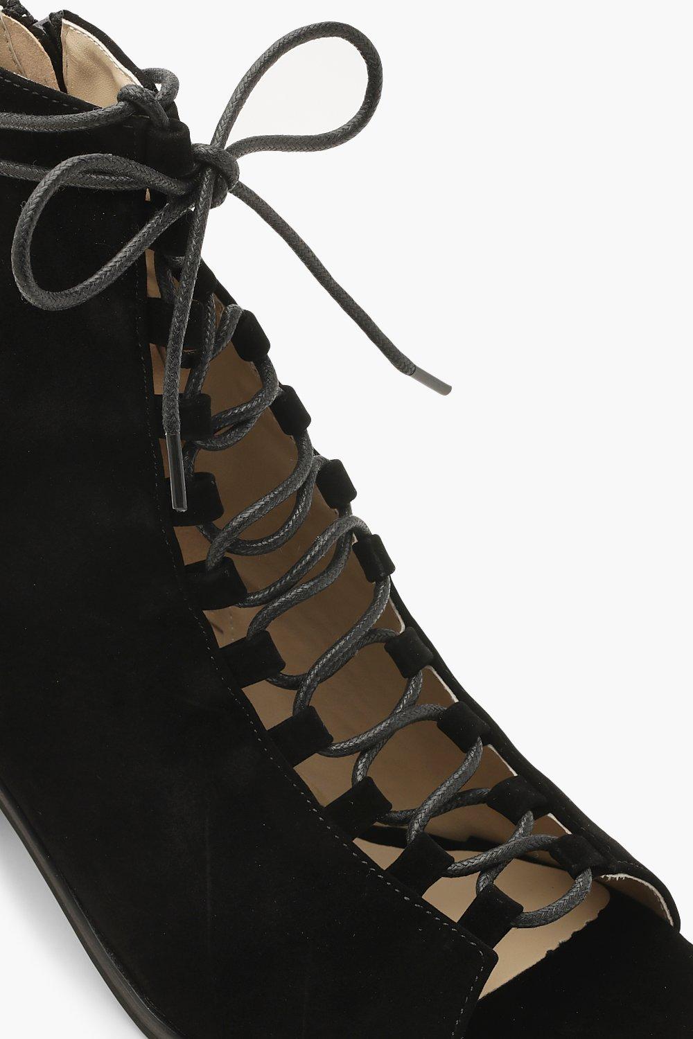 boohoo open toe boots