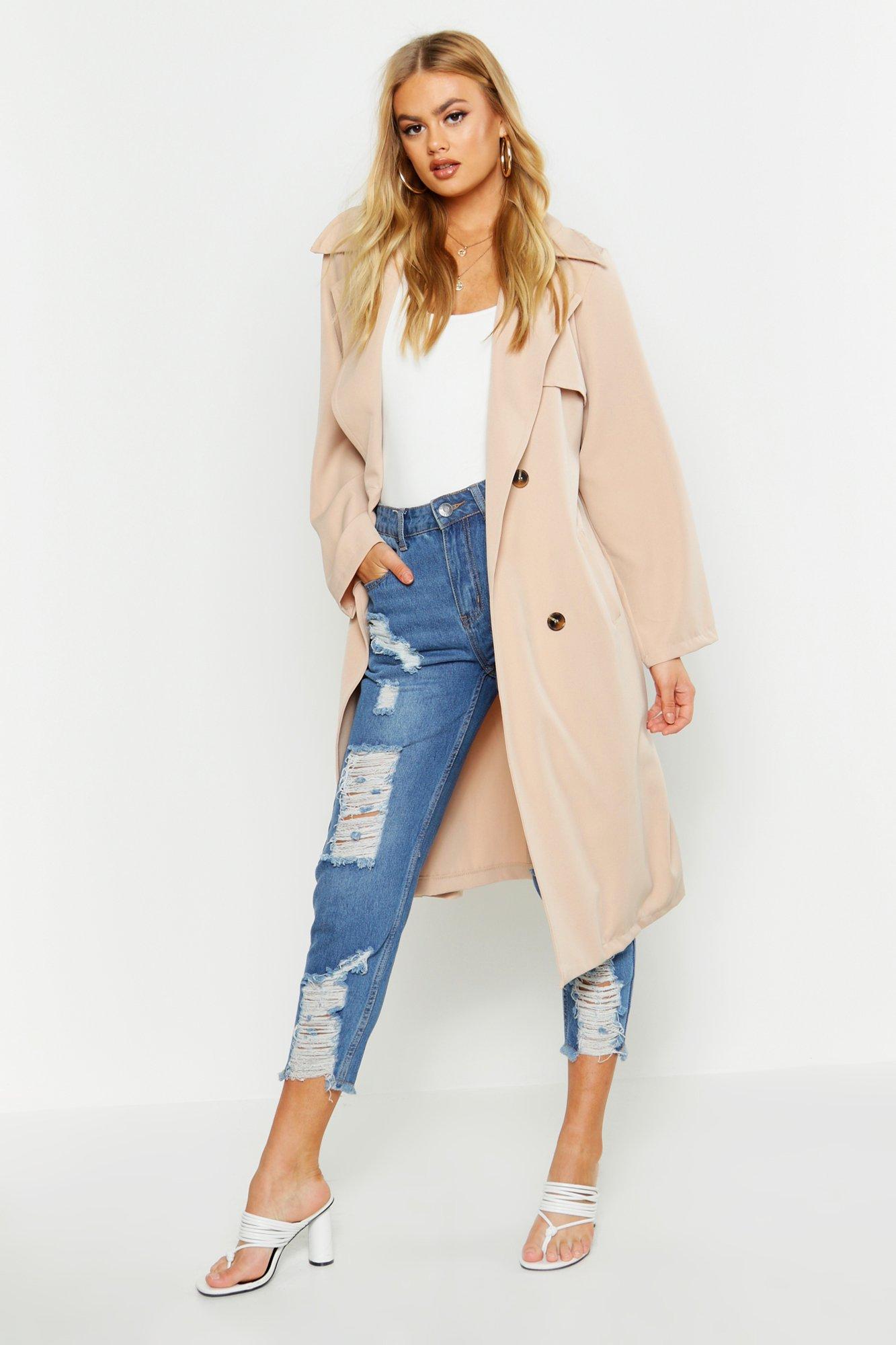 Boohoo hot sale trench coat