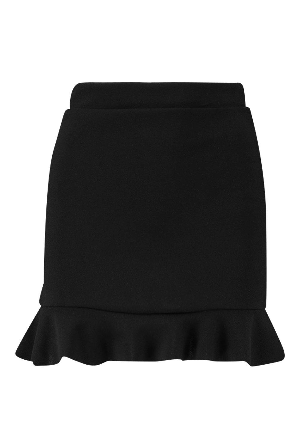 Peplum Frill Hem Mini Skirt