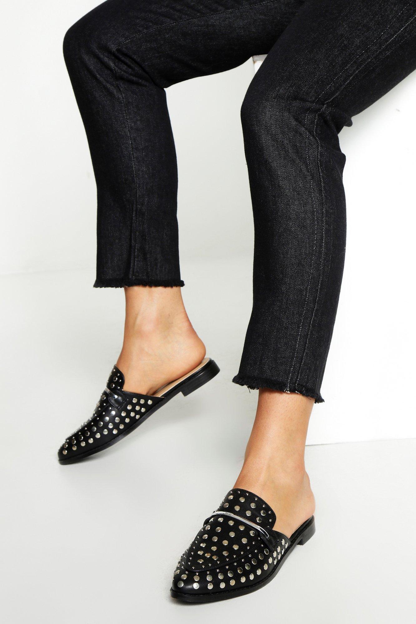 studded slip on loafers