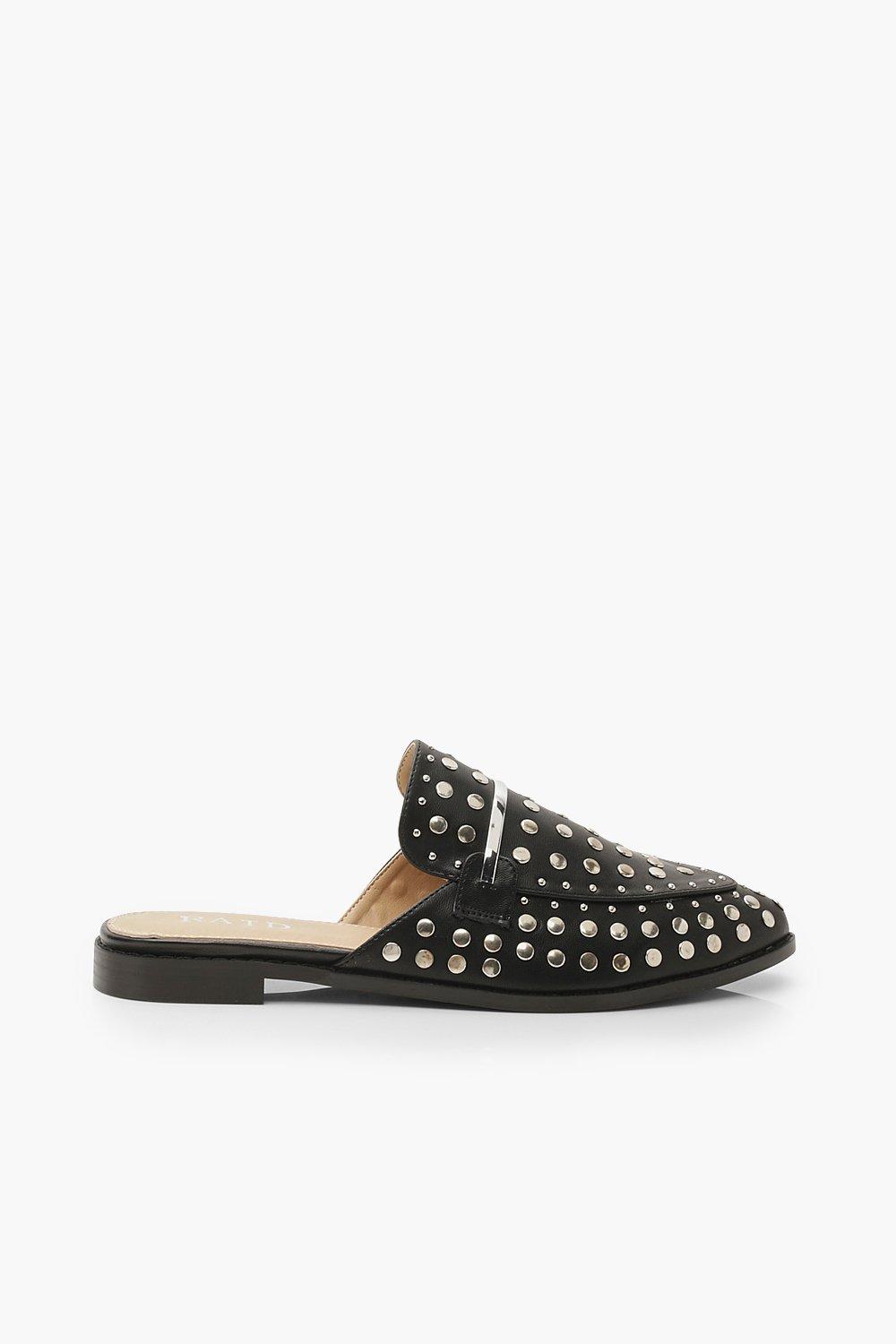 Studded best sale mule loafers