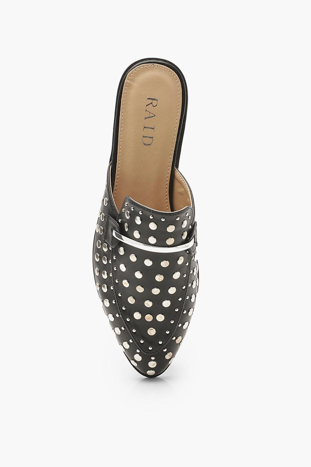 Studded deals mule loafers