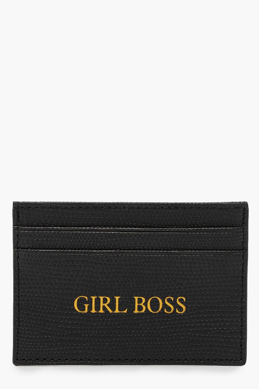 PU Girl Boss Foil Card Holder image number 1
