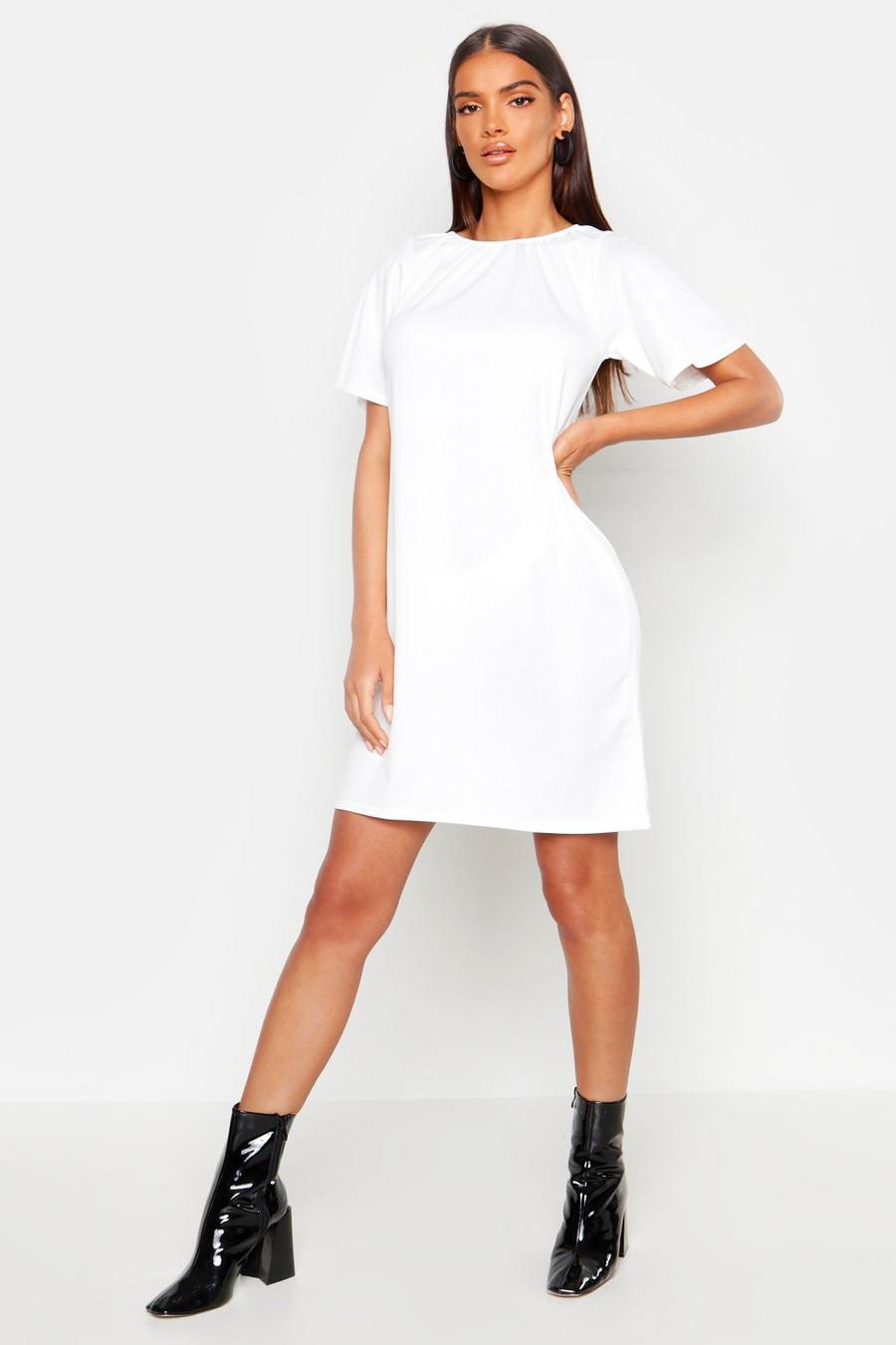 Pleat Neck Mini Dress image number 1