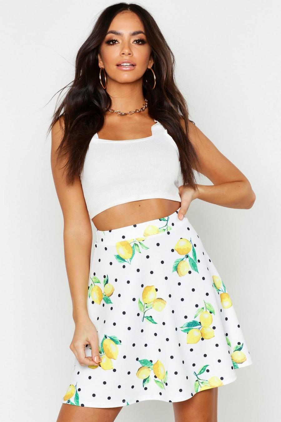 Polka Dot Lemon Flippy Skirt image number 1