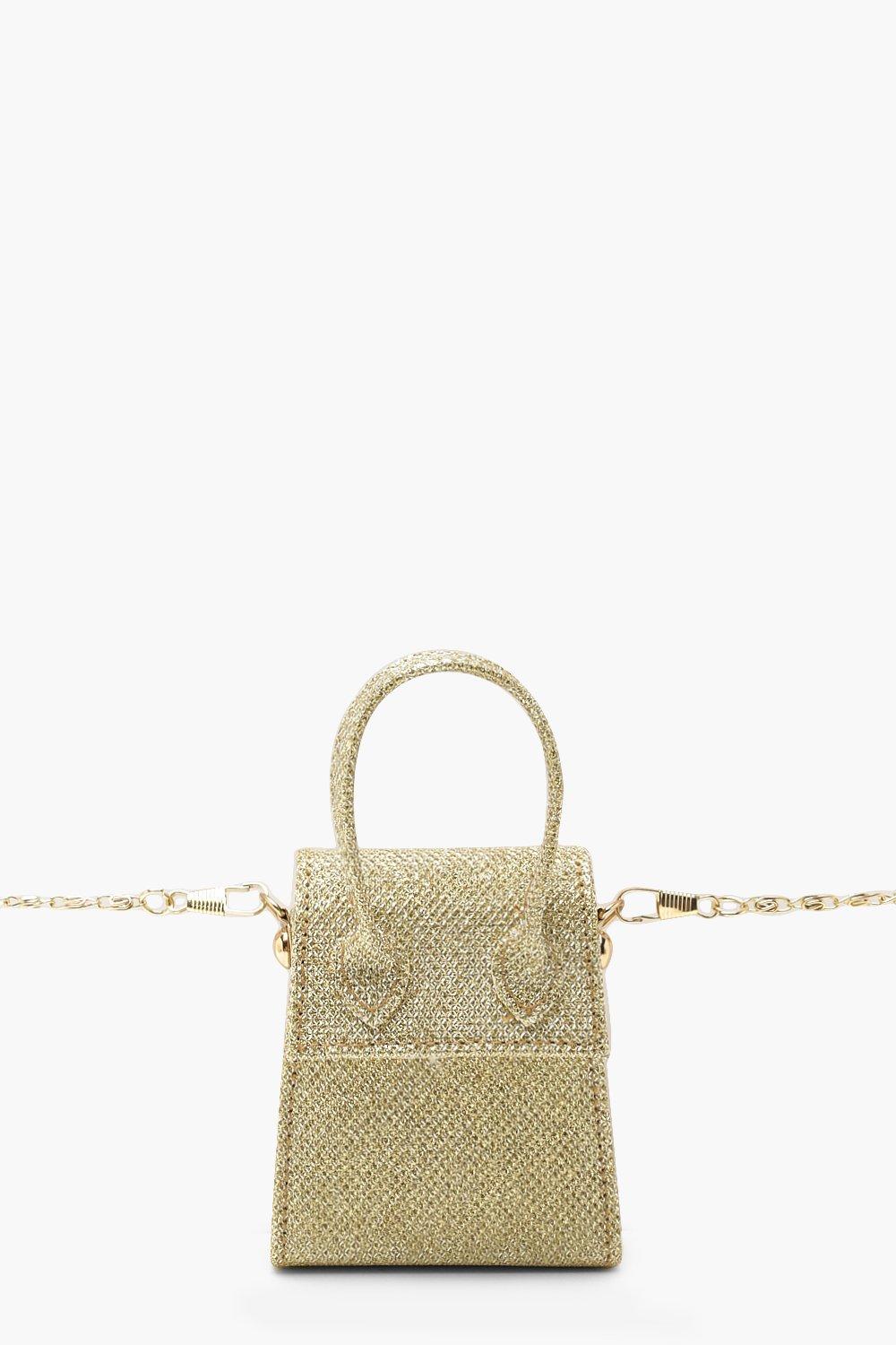 boohoo gold bag