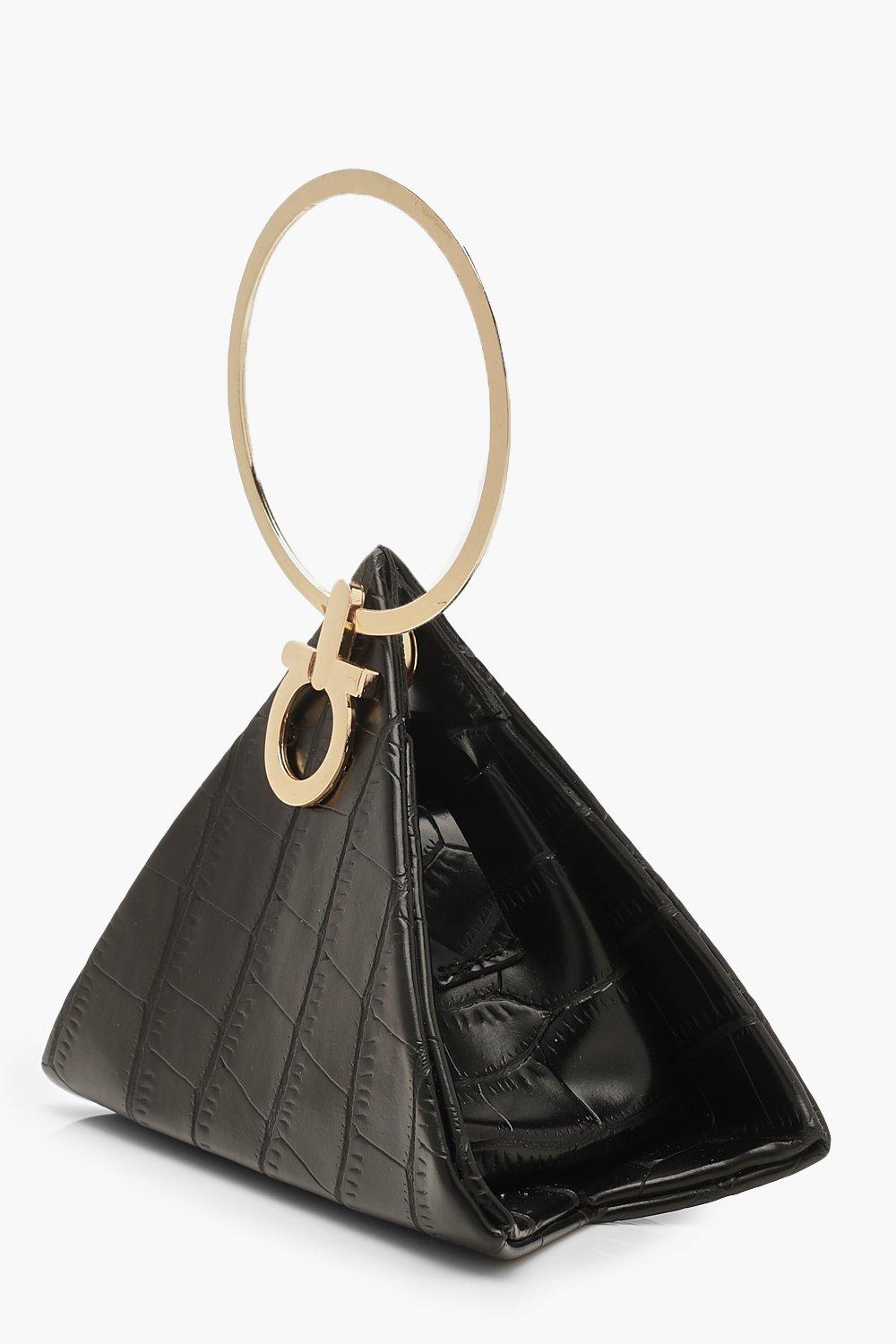 triangle clutch bag