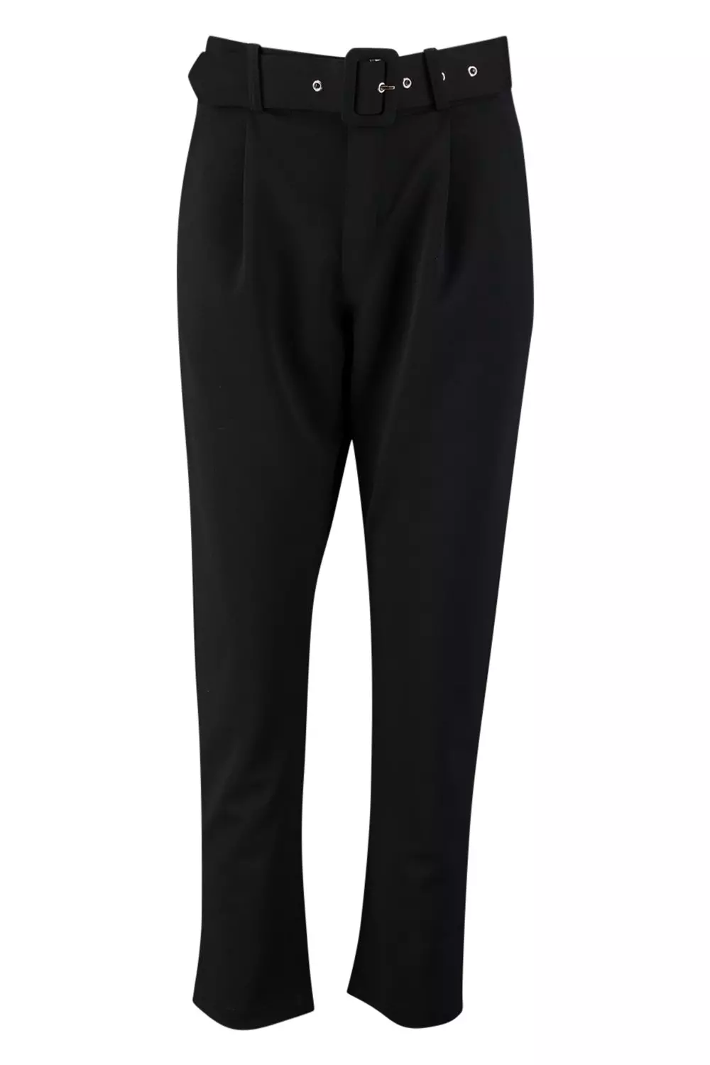Black Self Belt Tailored Trouser alternative image