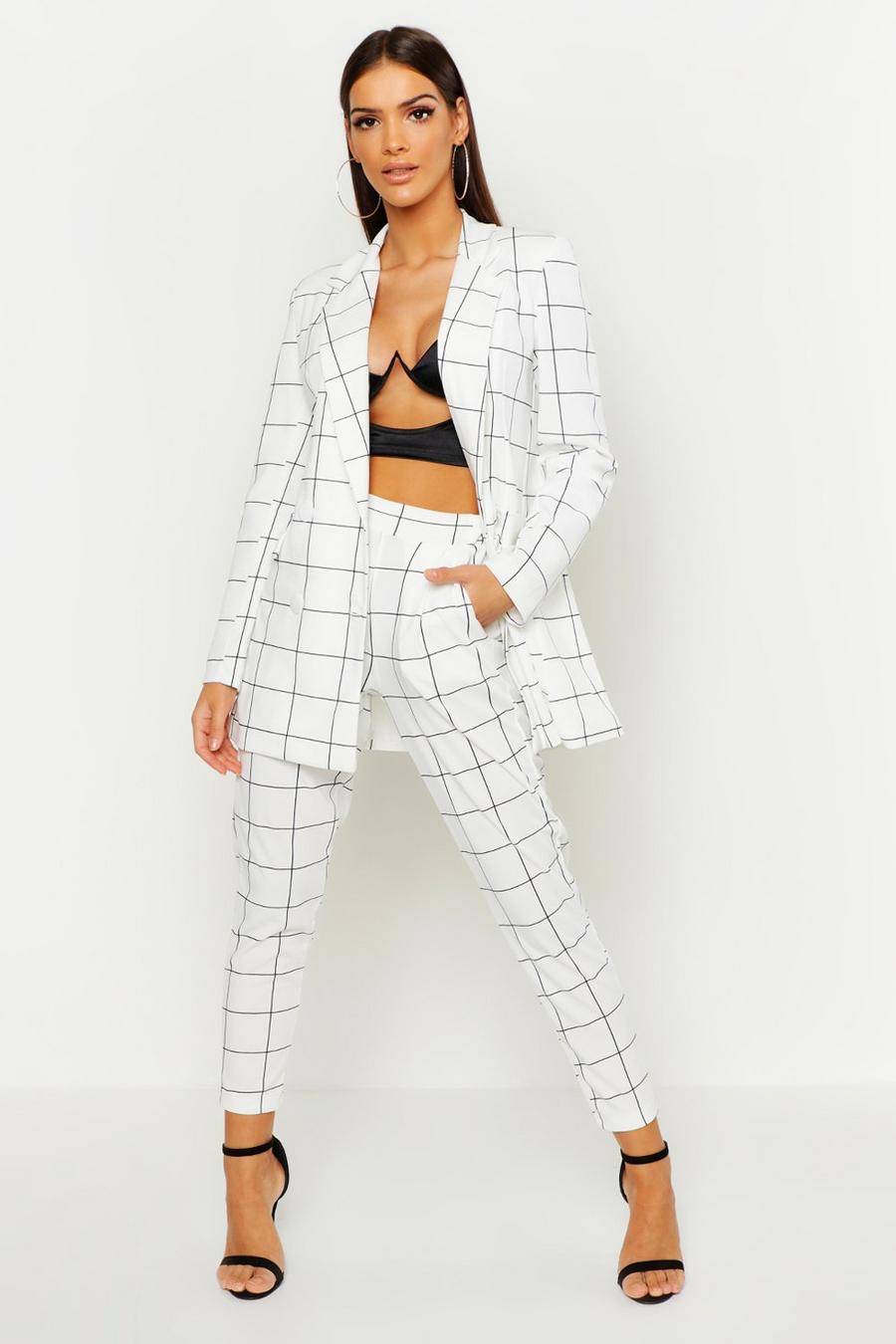 Window Pane Check Tailored Pants image number 1