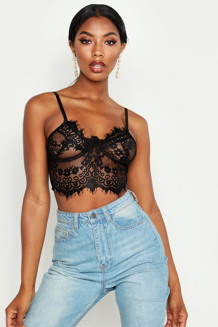 All Over Lace Bralet image number 1
