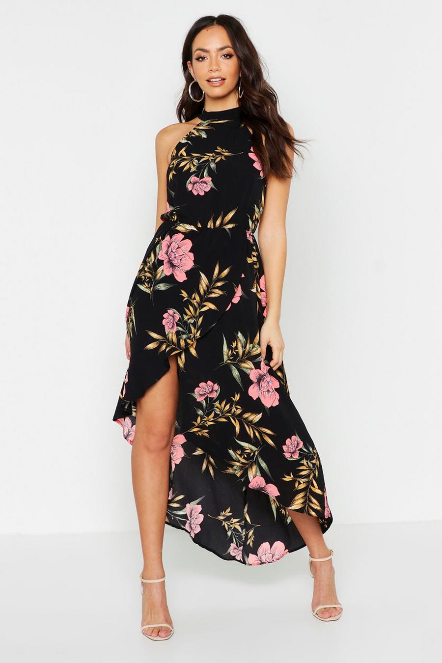 Woven Oversized Floral Midaxi Dress image number 1