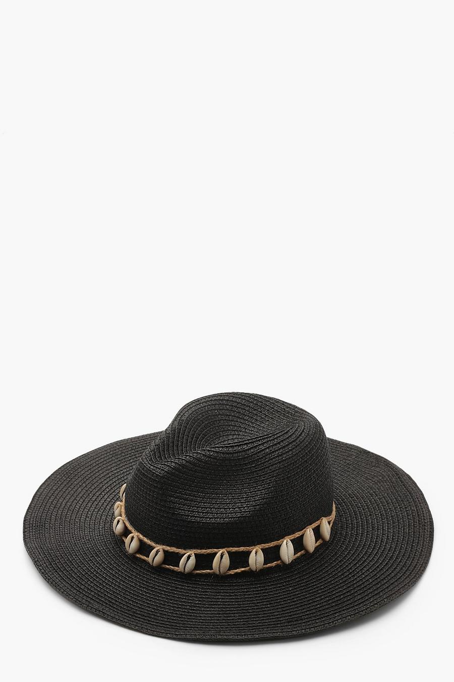 Sombrero de paja con adorno de conchas image number 1