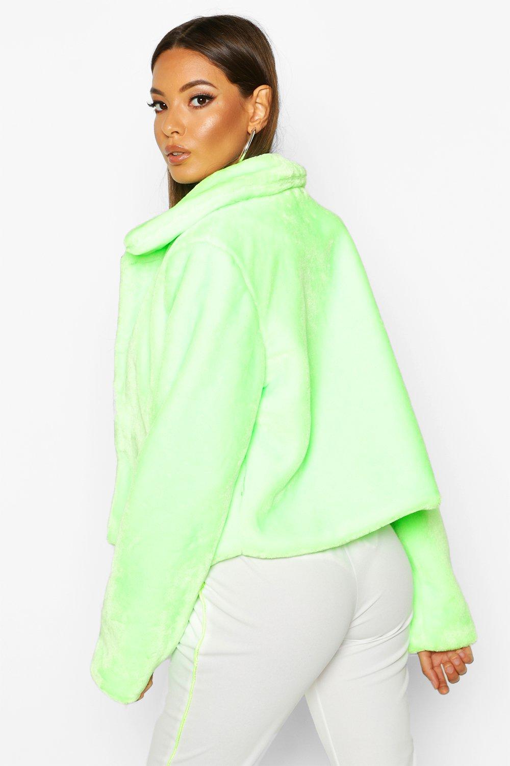 Lime green pink on sale jacket