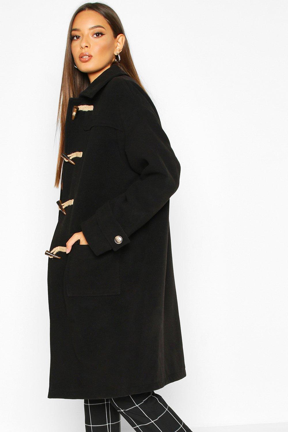 Boohoo on sale duffle coat