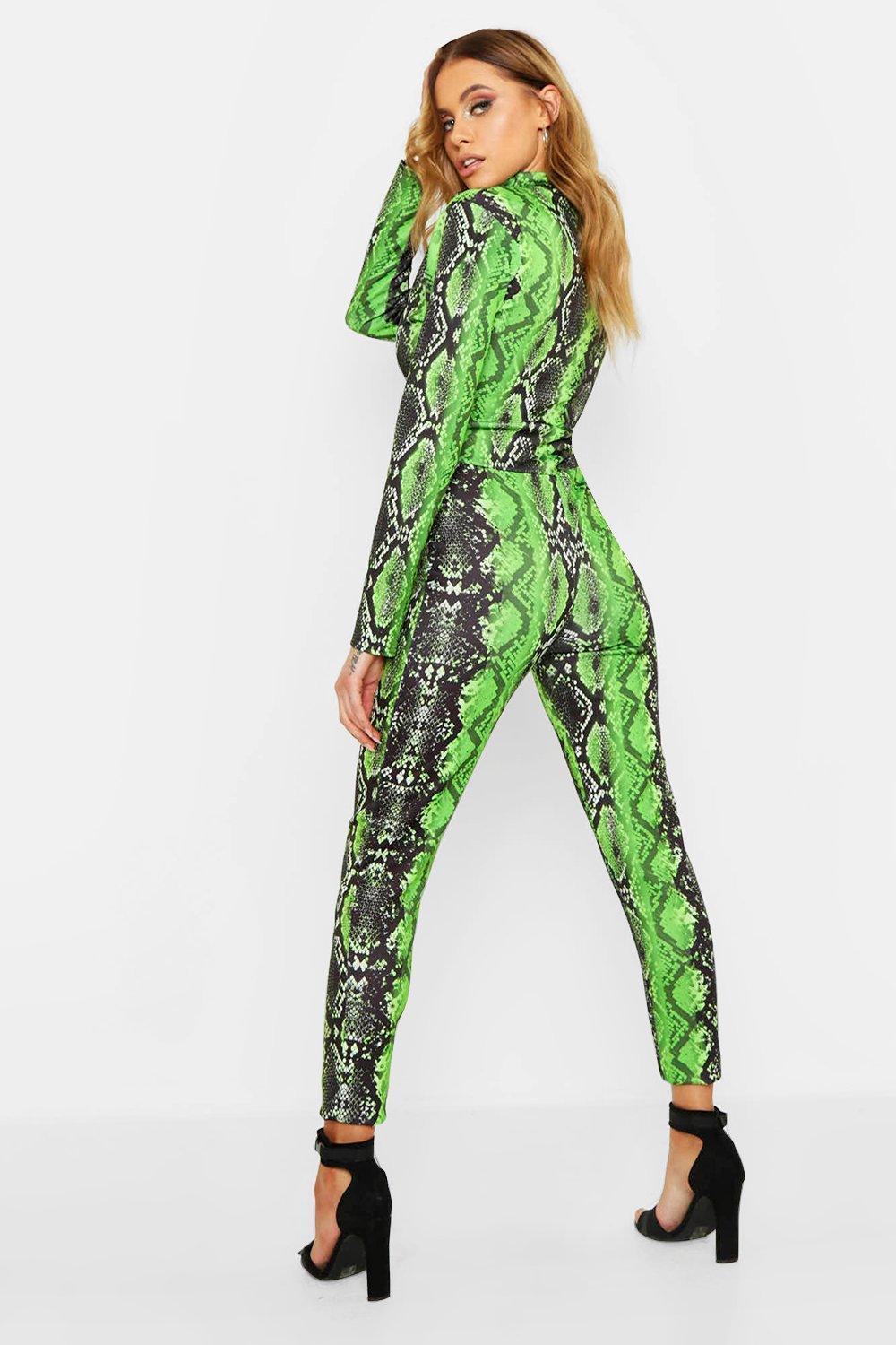 Neon snake hot sale print playsuit