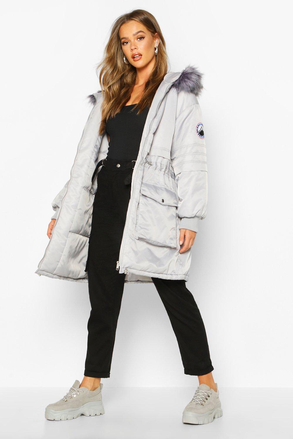 boohoo parka jacket