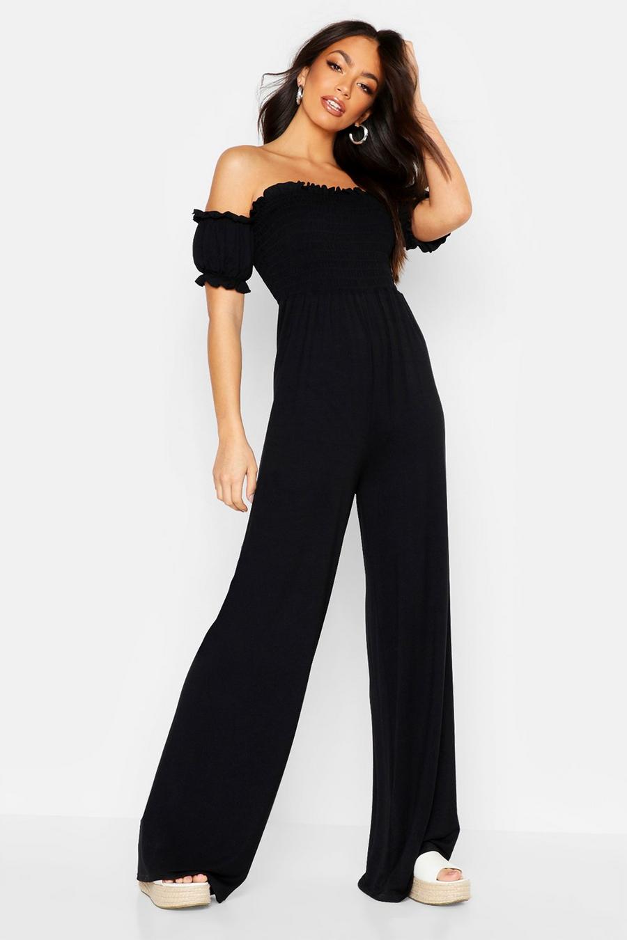 Shirred Balloon Sleeve Jumpsuit image number 1