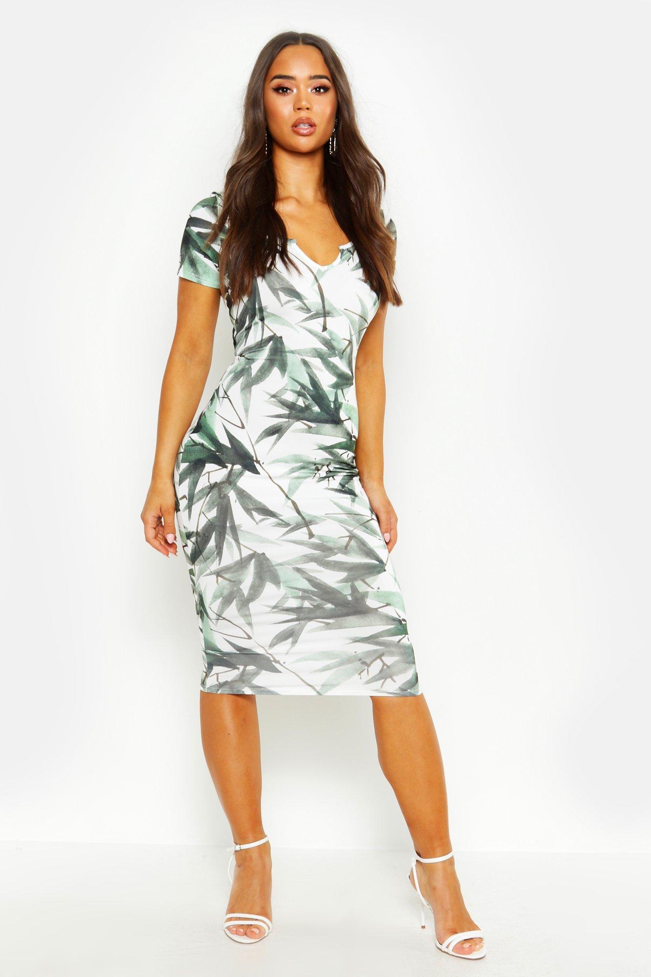 boohoo leaf dress