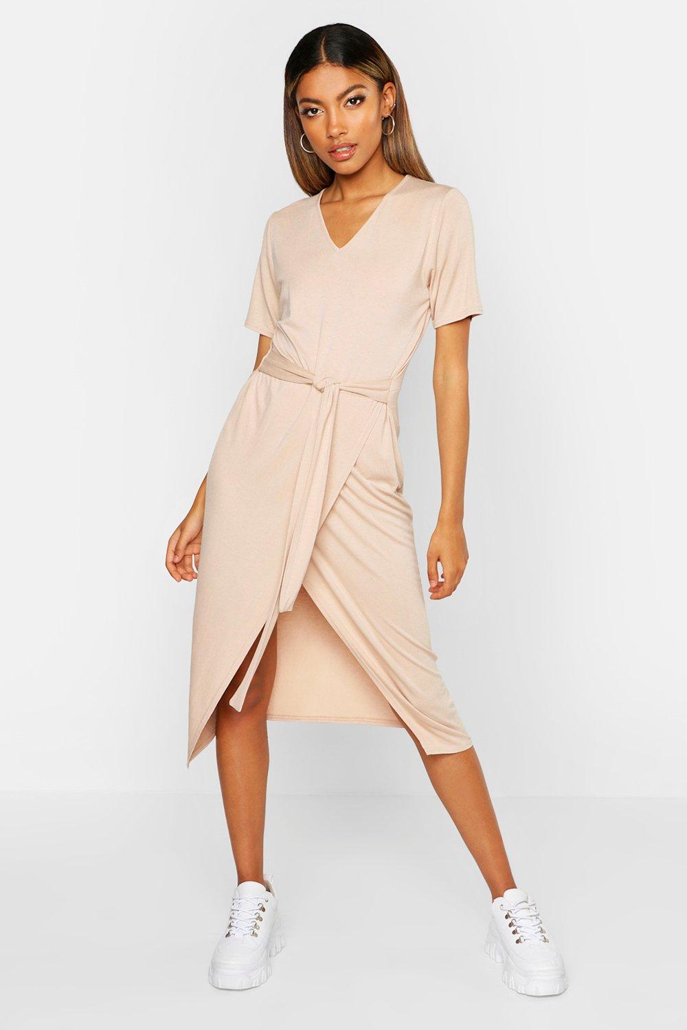 T shirt best sale wrap dress