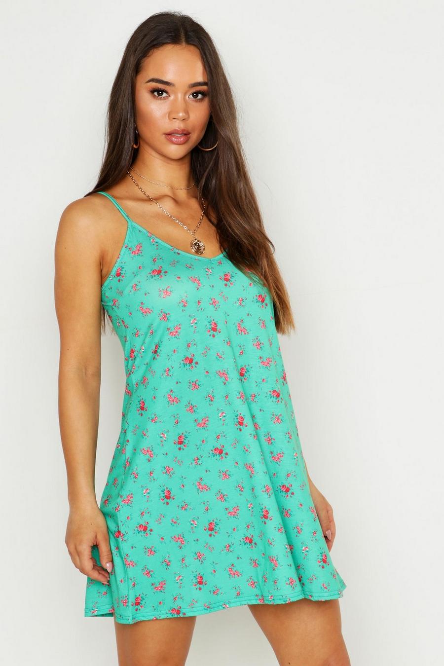 Ditsy Floral Strappy Swing Dress image number 1