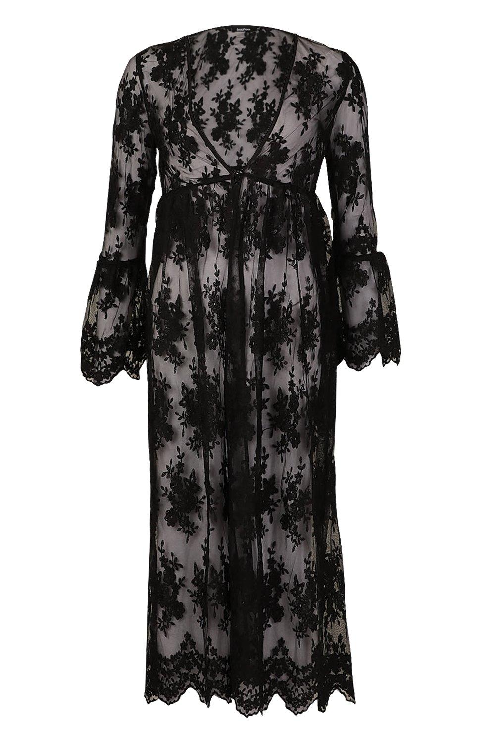 Lace maxi kimono sale
