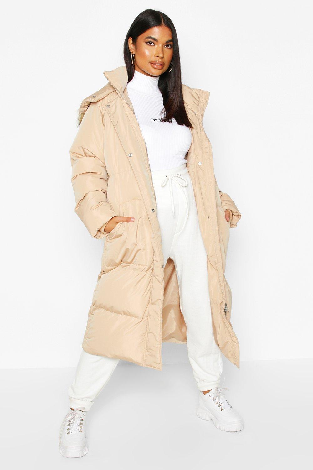 padded raincoat with hood