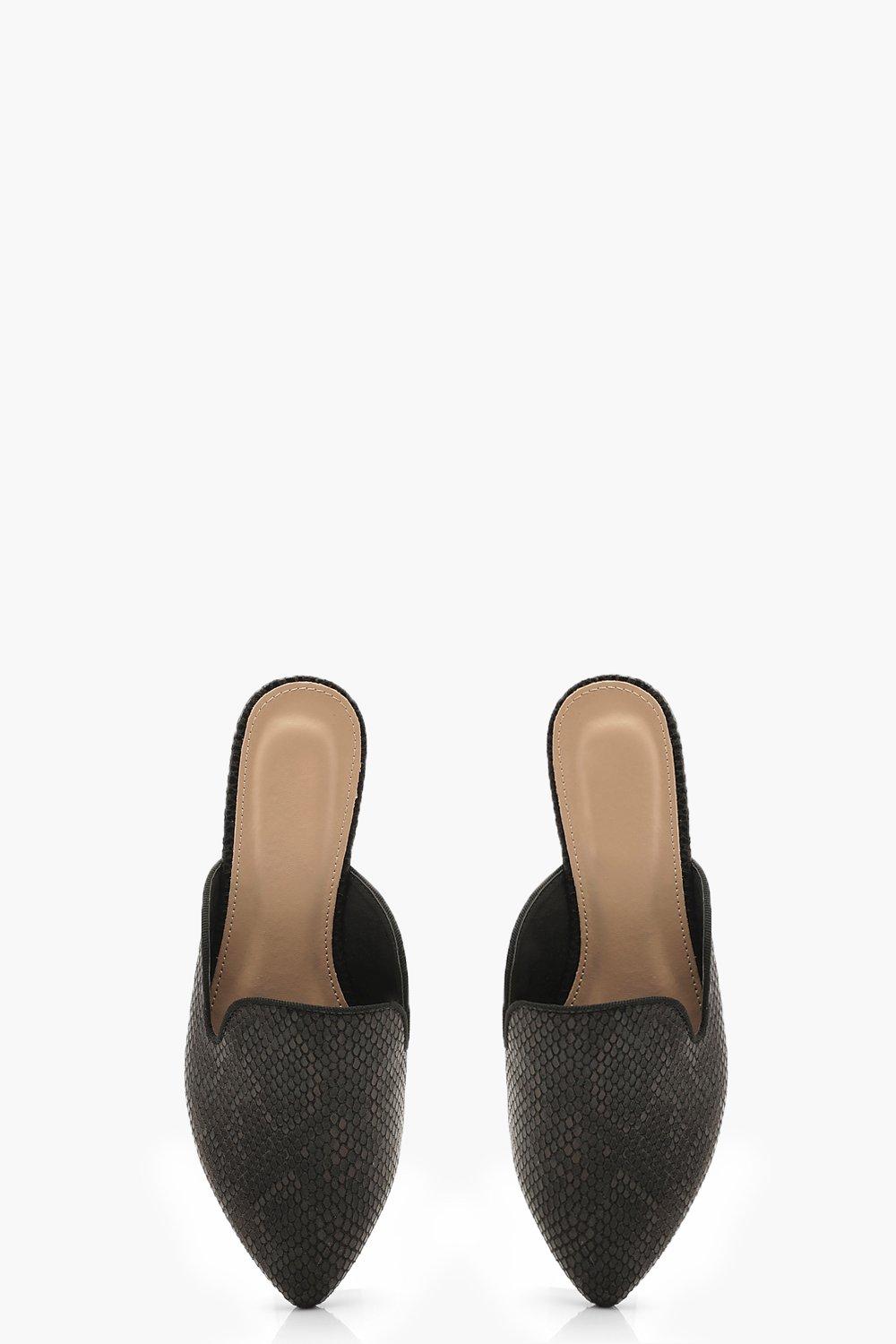mules plates pointues