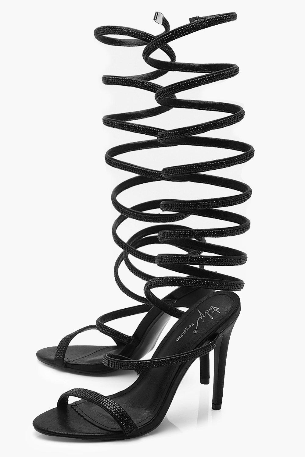 Wrap around thigh heels hotsell