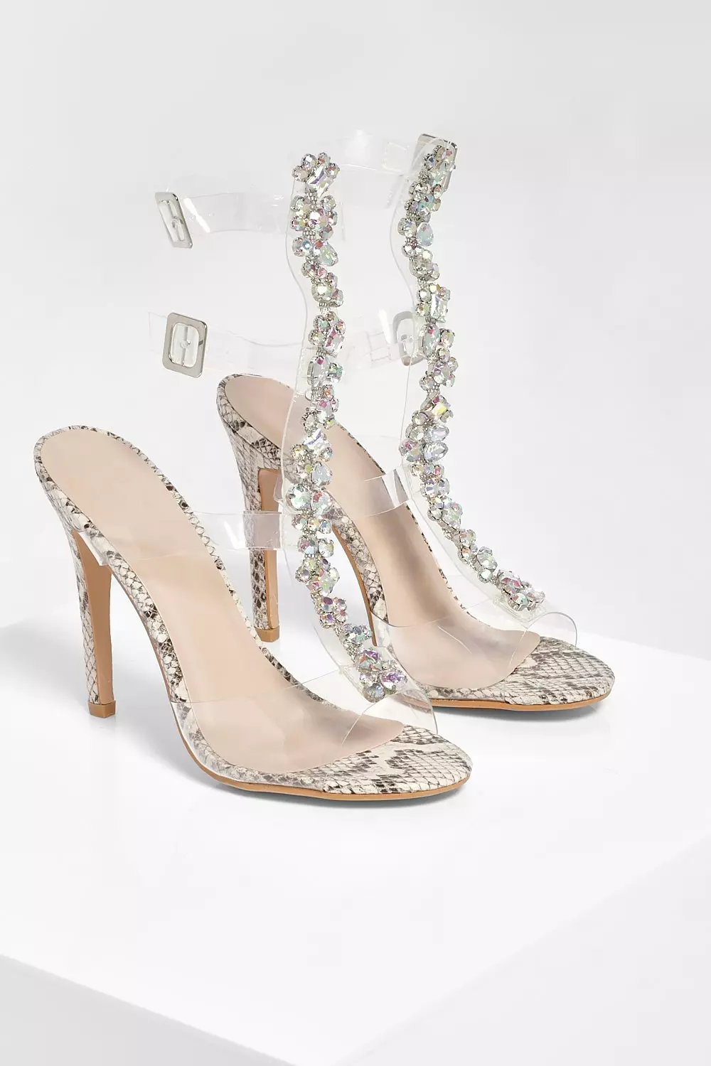 Embellished store gladiator heels