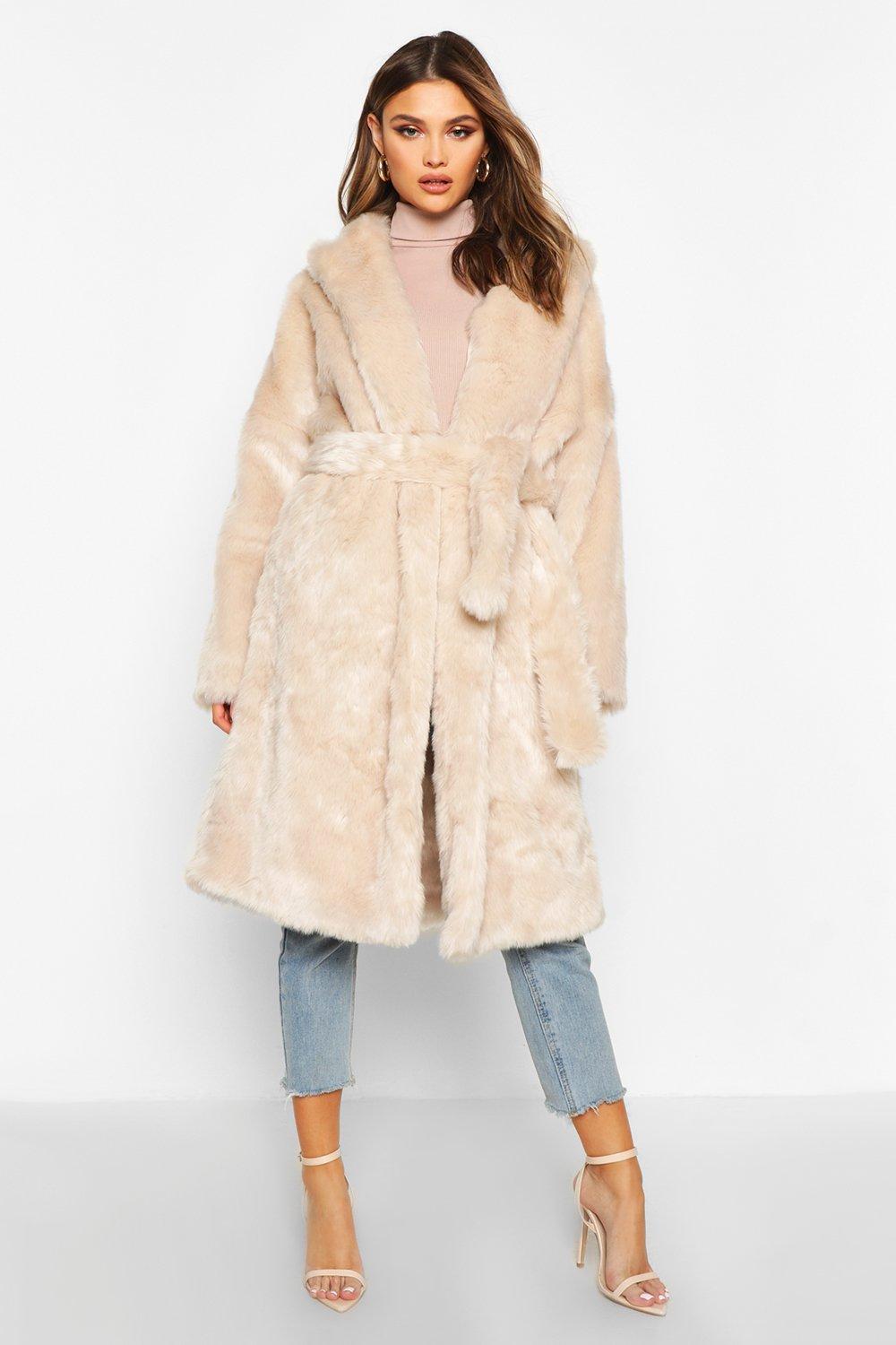 Boohoo cream clearance coat