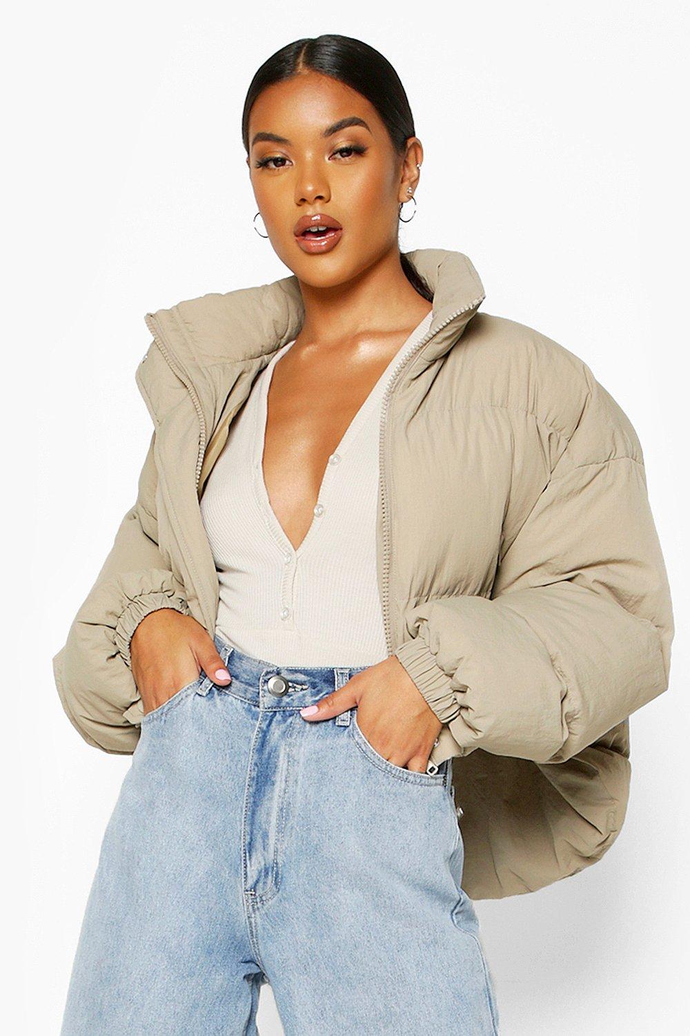 puffer coat beige