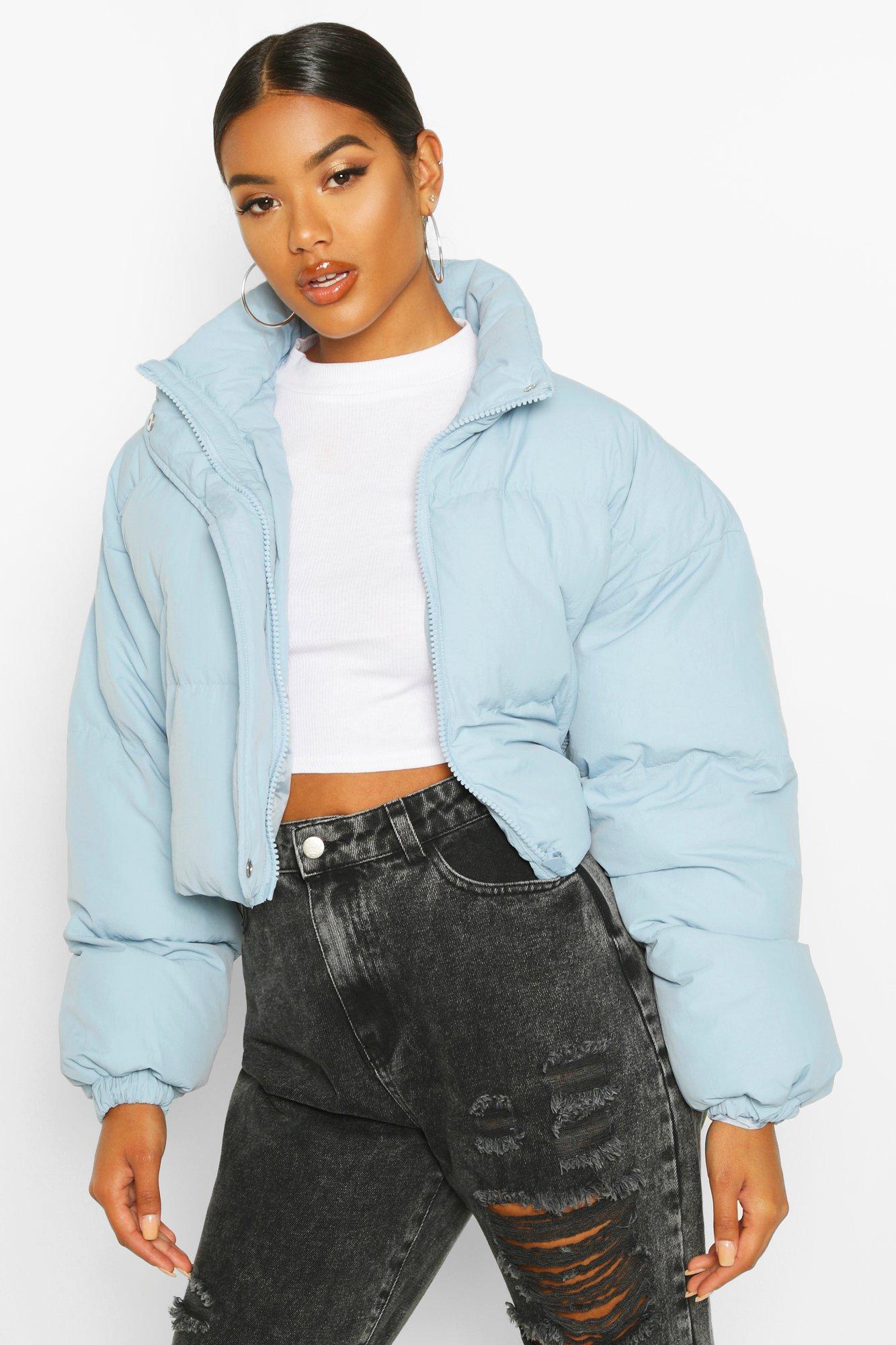 cropped puffer jacket cheap