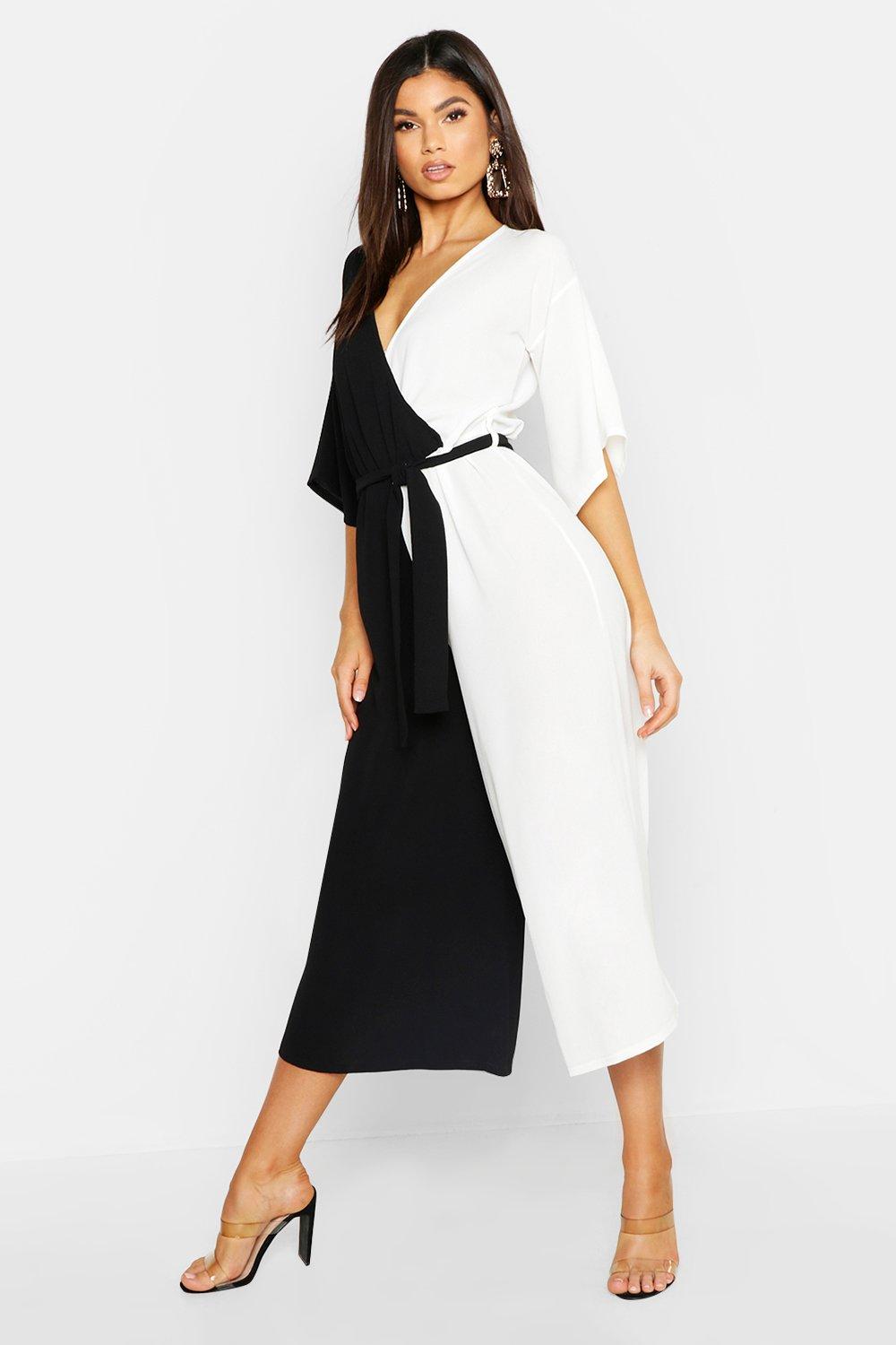 boohoo wrap jumpsuit