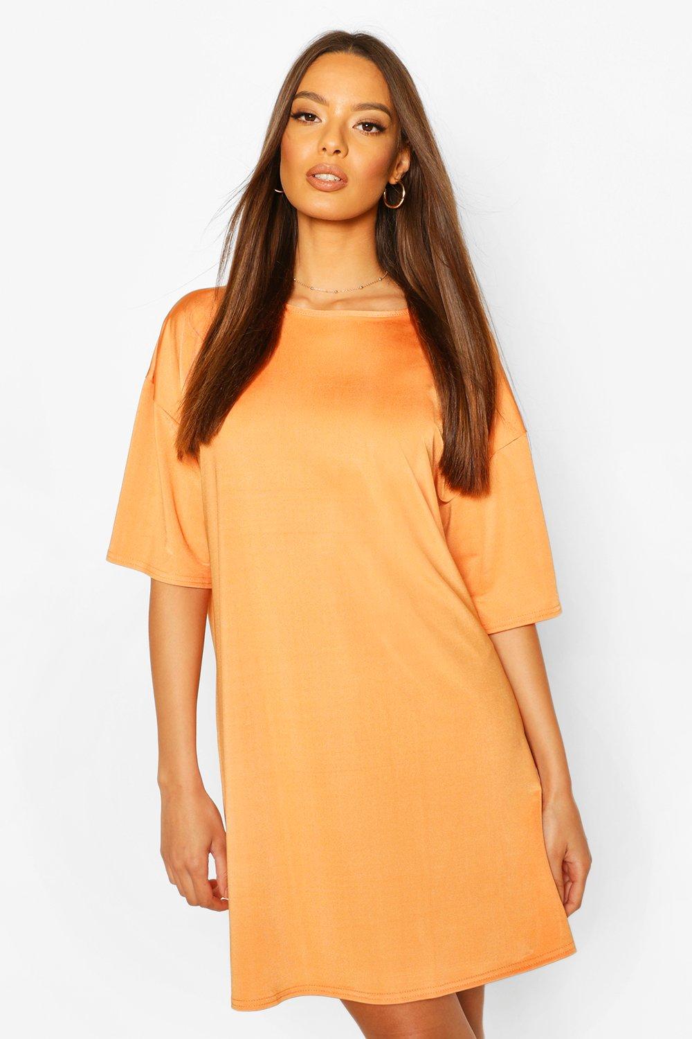 tan t shirt dress