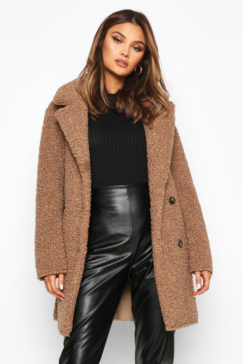 boohoo teddy coat