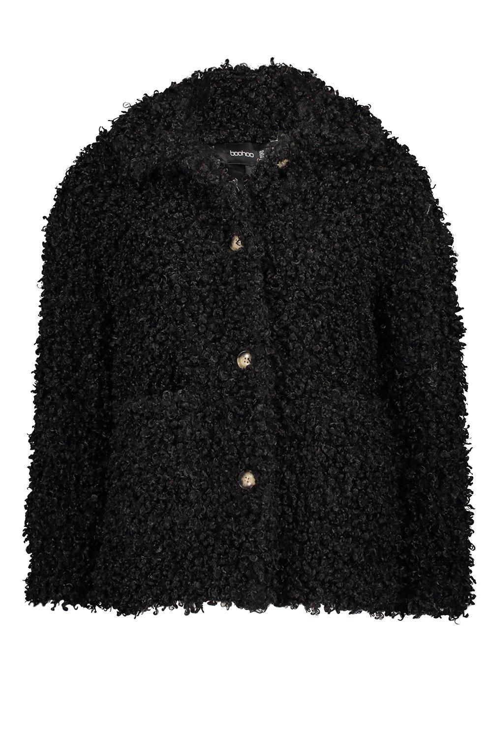 Max studio curly faux fur coat best sale