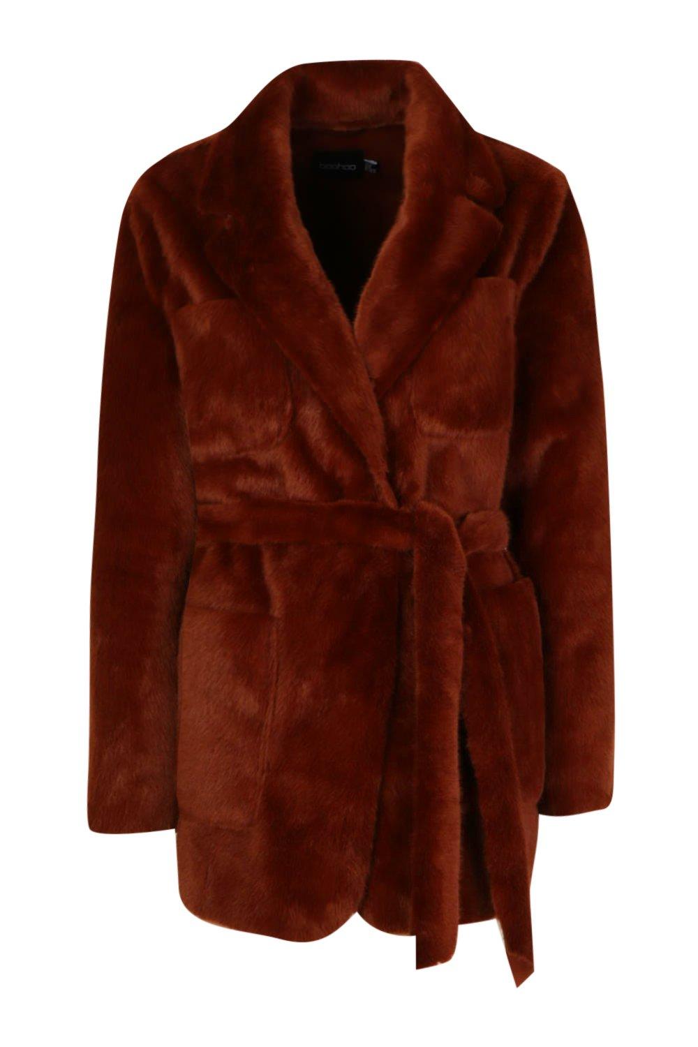 suede wrap coat