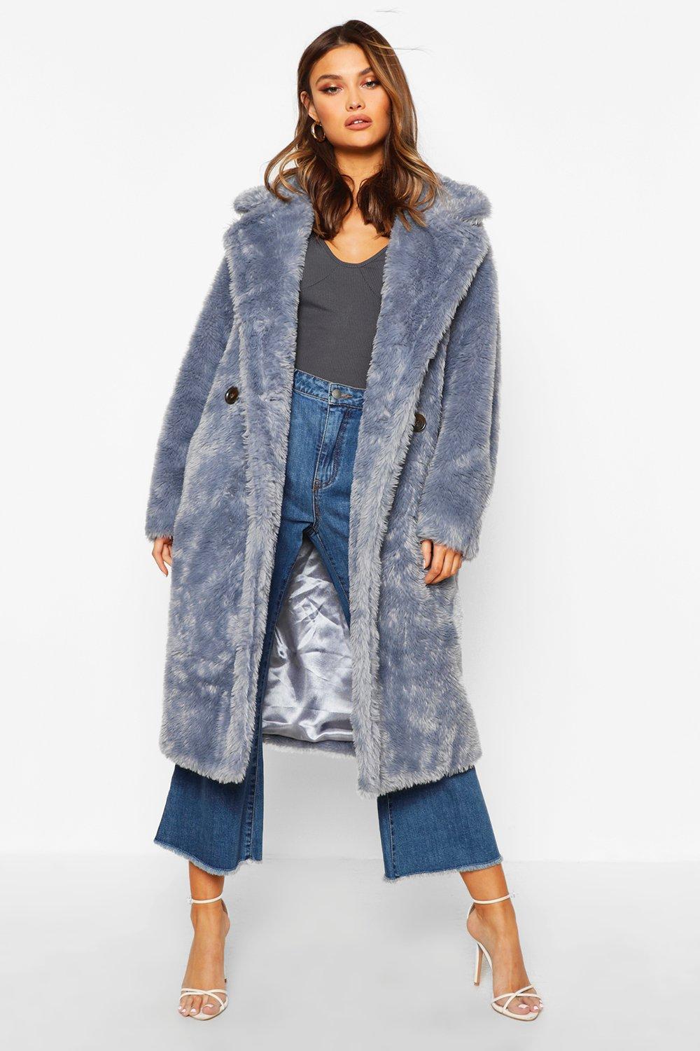 boohoo teddy faux fur coat